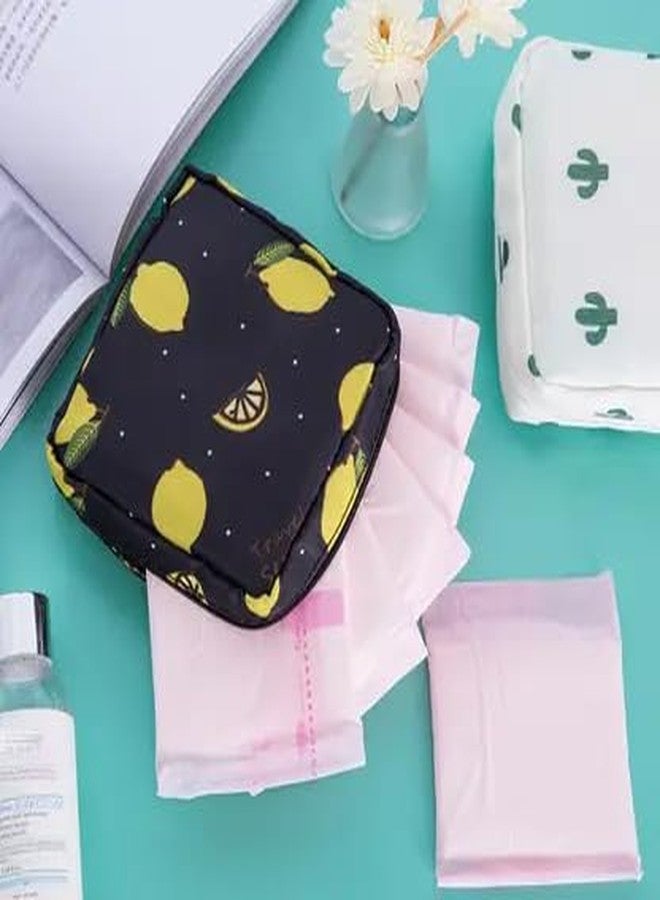 ARMAR Sanitary Napkin Storage Bag, 3Pcs Zipper Menstrual Pad Bag Portable Napkin Storage for Purse First Period Kit for Teen Girls Store Sanitary Pads for Women. (Blue, Pink,White, 1.0, count) - Image 3